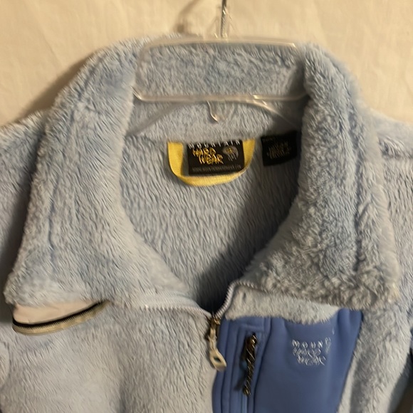 Mountain Hardwear Women’s Blue Fleece Zip Front Cold Jacket Size Medium - Picture 3 of 12